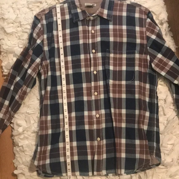 Men’s Carbon 2 Cobalt 100% Cotton Shirt - Size Medium - Picture 6 of 8